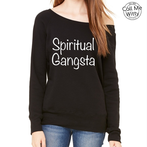 Tops - NEW Black Slouch Off Shoulder Sweatshirt